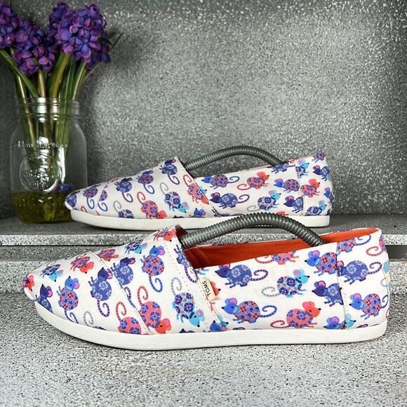 Toms Shoes - Toms Year Of The Rat 2020 Women's Classics Slip-On Flats Shoes Size 6.5